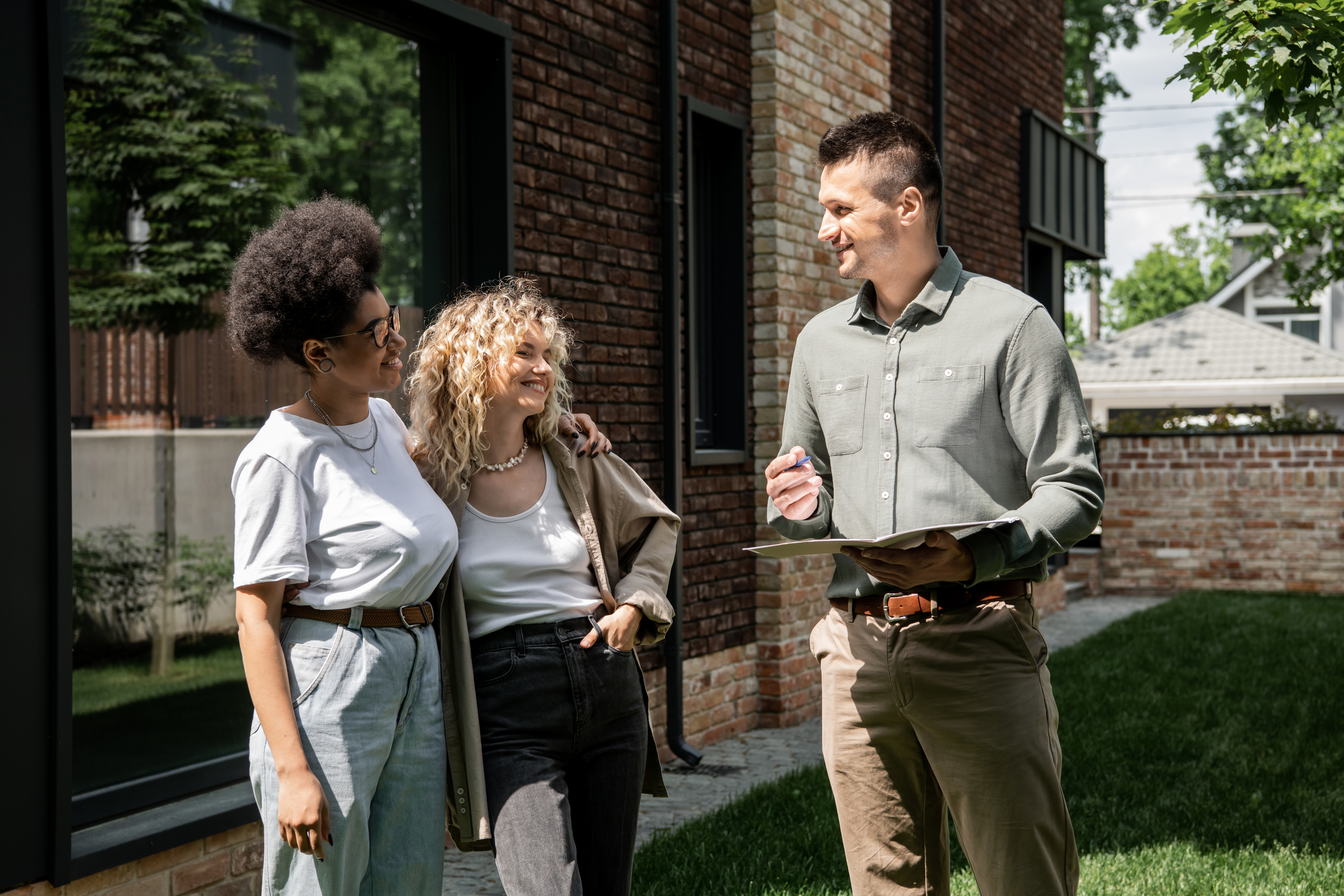 A sales rep performing a direct outreach to the customers